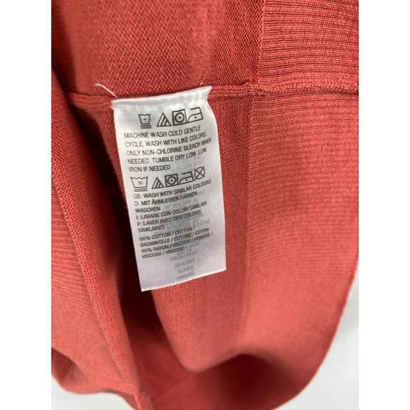 H by Halston V Neck Boyfriend Sweater w/ Rib Details size small - Picture 5 of 7